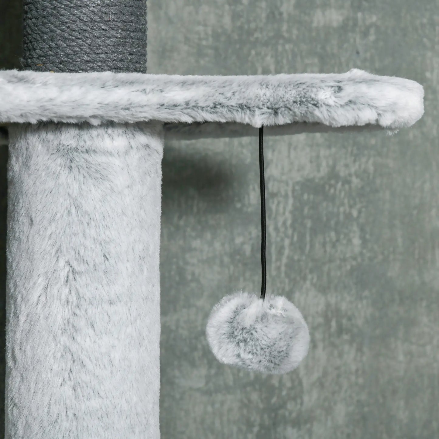 89"-100" Cat Tree, Hammock, Scratching Posts, Condo, Perches, Grey Floor to Ceiling Cat Trees at Gallery Canada