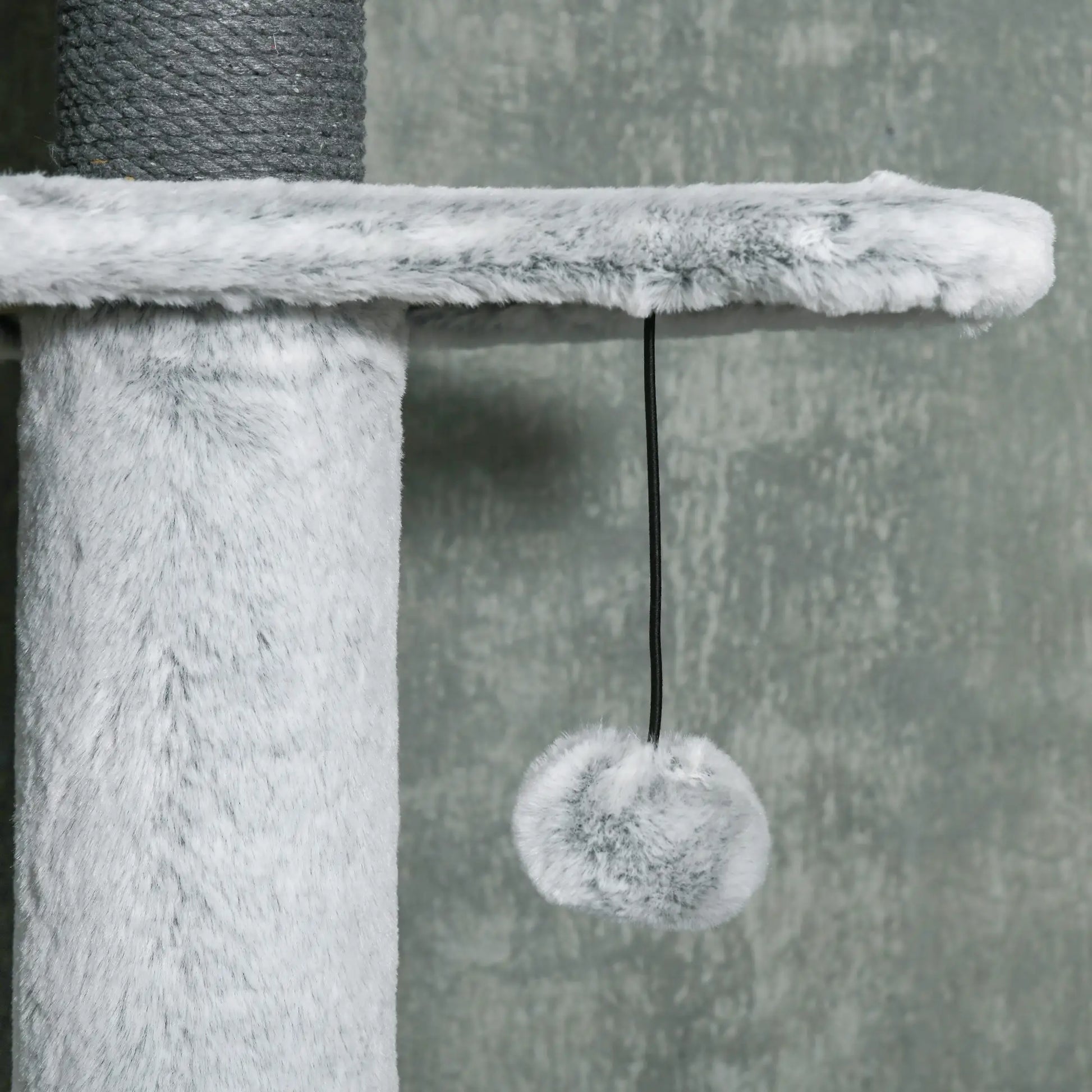 89"-100" Cat Tree, Hammock, Scratching Posts, Condo, Perches, Grey Floor to Ceiling Cat Trees at Gallery Canada