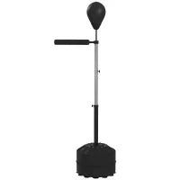 Freestanding Boxing Punch Bag, 63"-80.7" Adjustable Height, Black