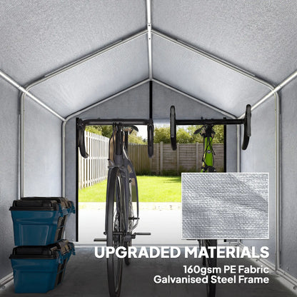 7' x 5' Portable Bike Shed, Waterproof Tent with Zipper Door Portable Shed at Gallery Canada