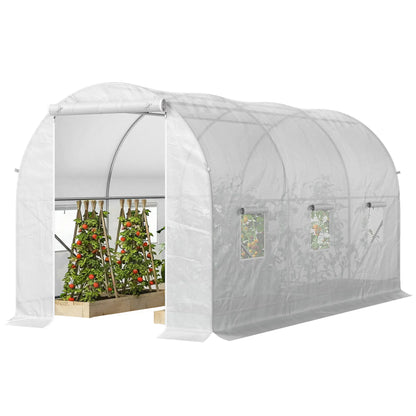 11.5x6.6x6.6ft Walk-In Greenhouse, Portable Garden Plant House, White Walk In Greenhouses at Gallery Canada