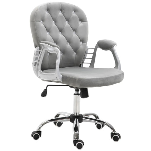 Ergonomic Office Chair, Adjustable Height, Padded Seat, Grey