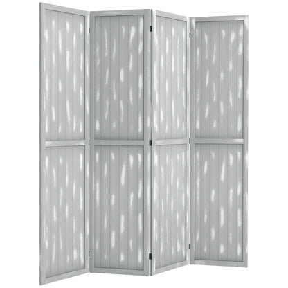 Foldable Screen Divider, 5.5', for Bedroom Office, Grey Room Dividers at Gallery Canada