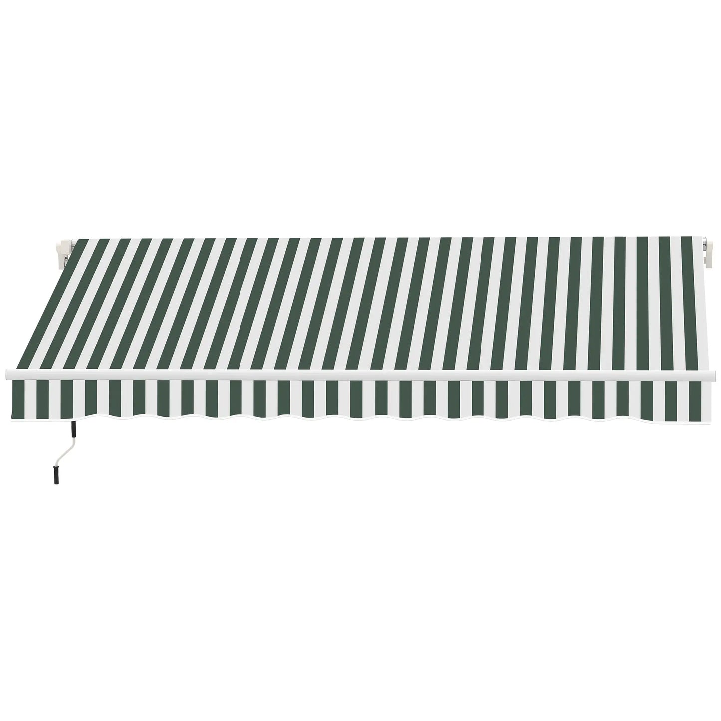 11' x 10' Retractable Awning Fabric, UV Protection, White, Green Awning Fabric Replacement at Gallery Canada