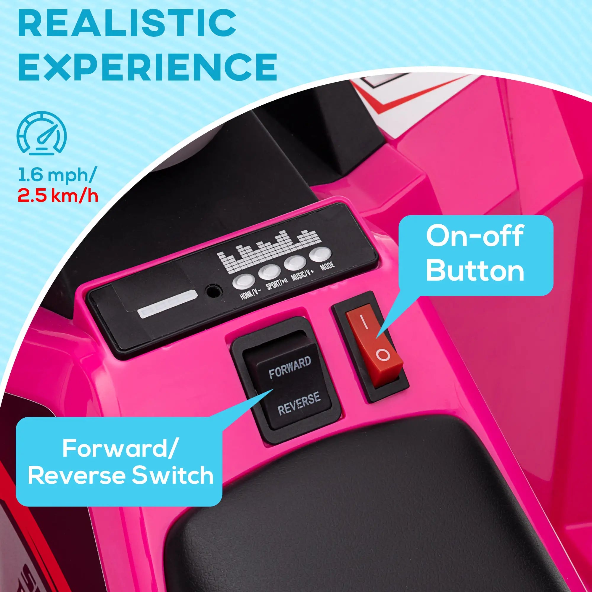 6V Kids Electric Car, 18-36 Months, Pink Electric Ride On Toys at Gallery Canada