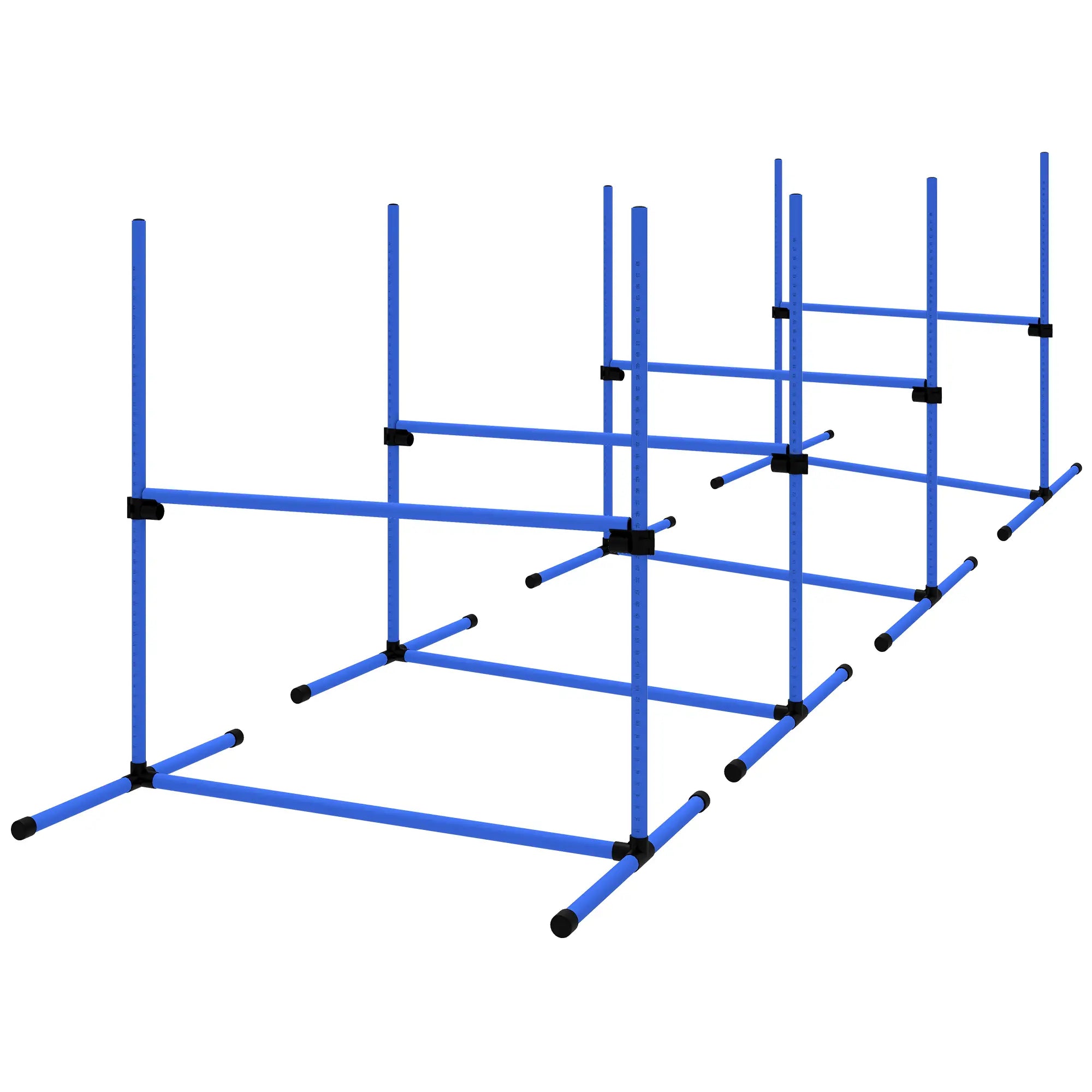 Dog Agility Training Set, 4 Adjustable Jump Bars, Exercise Kit, Blue Dog Agility Training Equipment at Gallery Canada