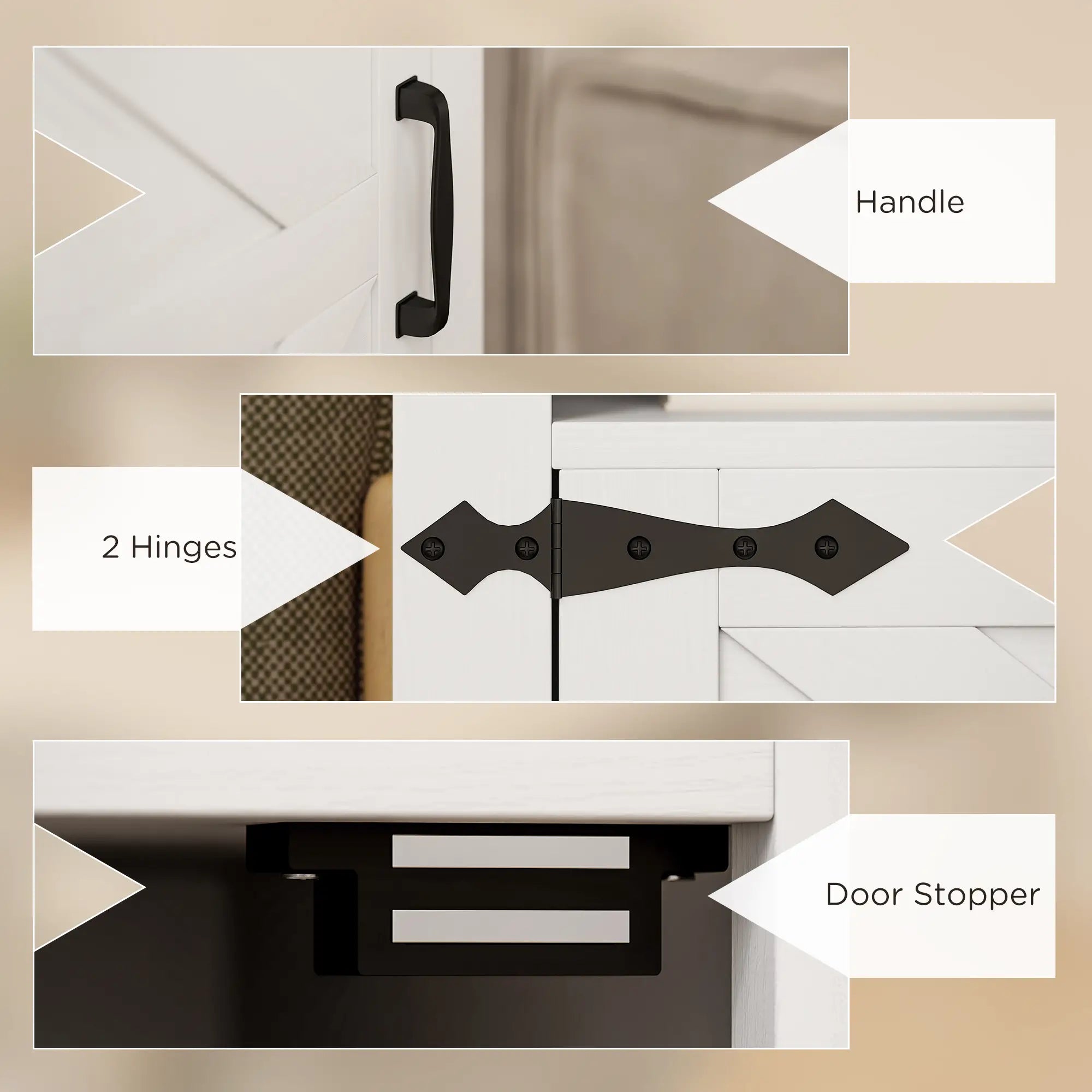 Set of 2 Side Tables, Night Stands with Outlets, White Side Tables at Gallery Canada