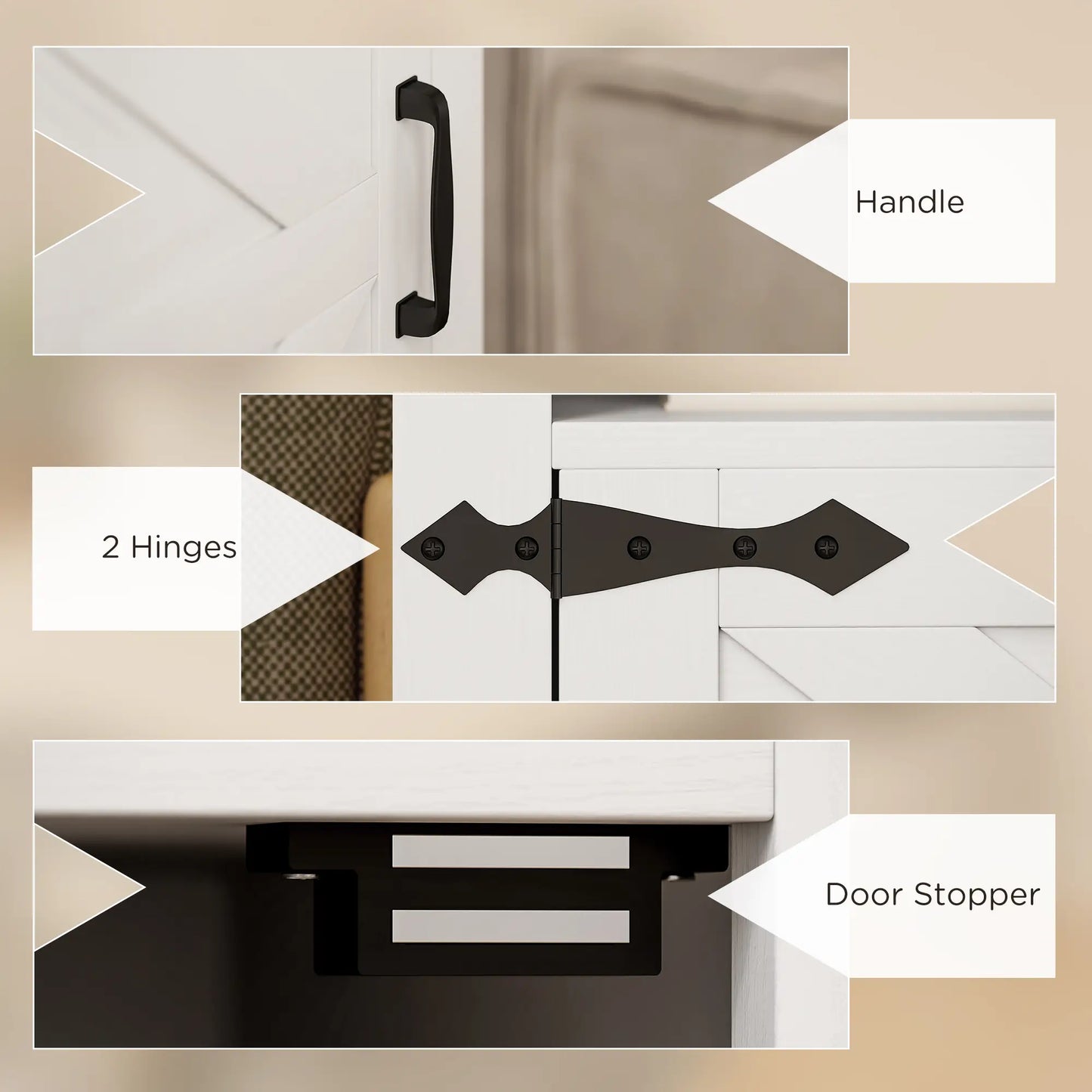 Set of 2 Side Tables, Night Stands with Outlets, White Side Tables at Gallery Canada