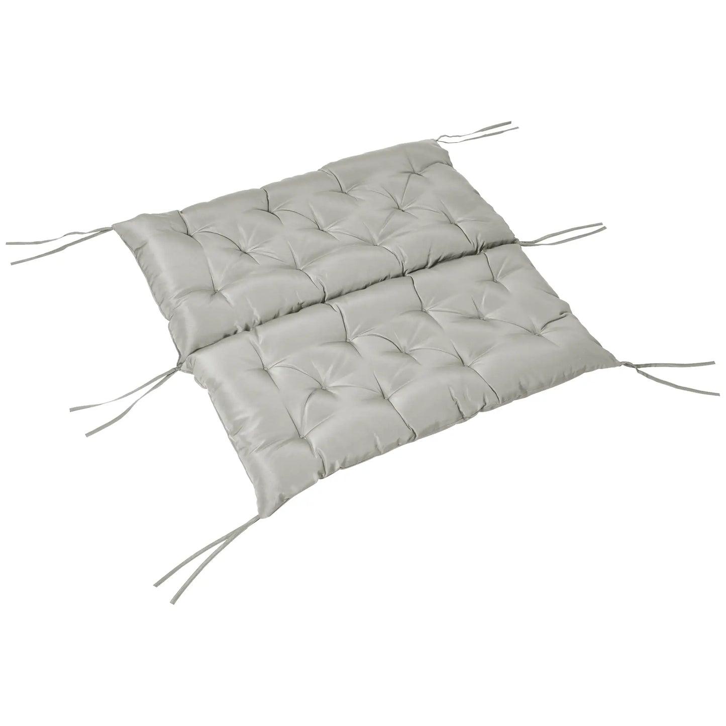 2-Seater Garden Bench Cushion, Swing Chair Mat Replacement, 39.4"x38.6", Grey Patio Chair Cushions at Gallery Canada