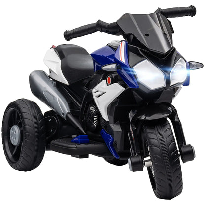 Kids Electric Motorcycle Ride-On Toy, 3 Wheels, Music, Horn, Lights, Blue Electric Motorcycles at Gallery Canada
