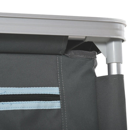 Aluminum Camping Table, 3-Shelf Kitchen Station, Storage Organizer, Grey Picnic Tables & Camping Chairs at Gallery Canada