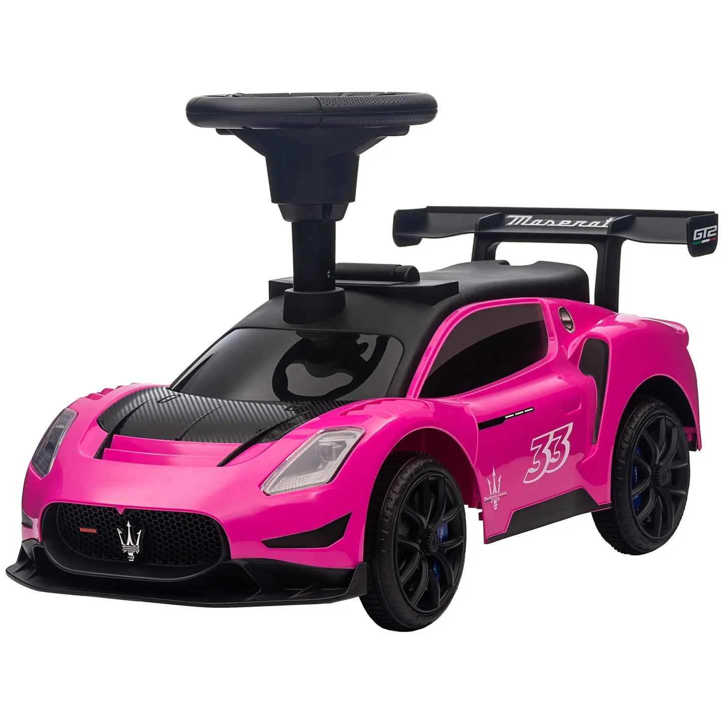 Maserati GT2 Baby Sliding Car, Storage Music Horn, 18-60 Months, Pink Push Cars for Toddlers Pink at Gallery Canada