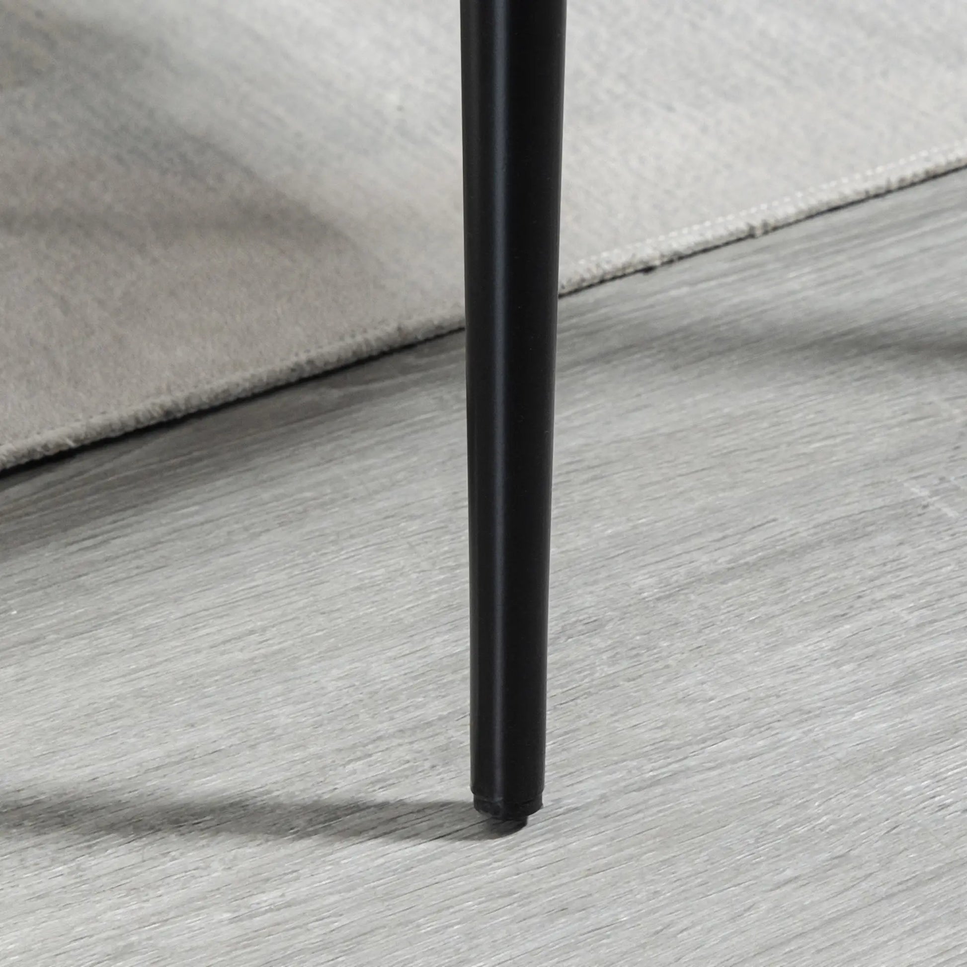 Modern Dining Chairs, Velvet Upholstery, Set of 4, Black Bar Stools at Gallery Canada