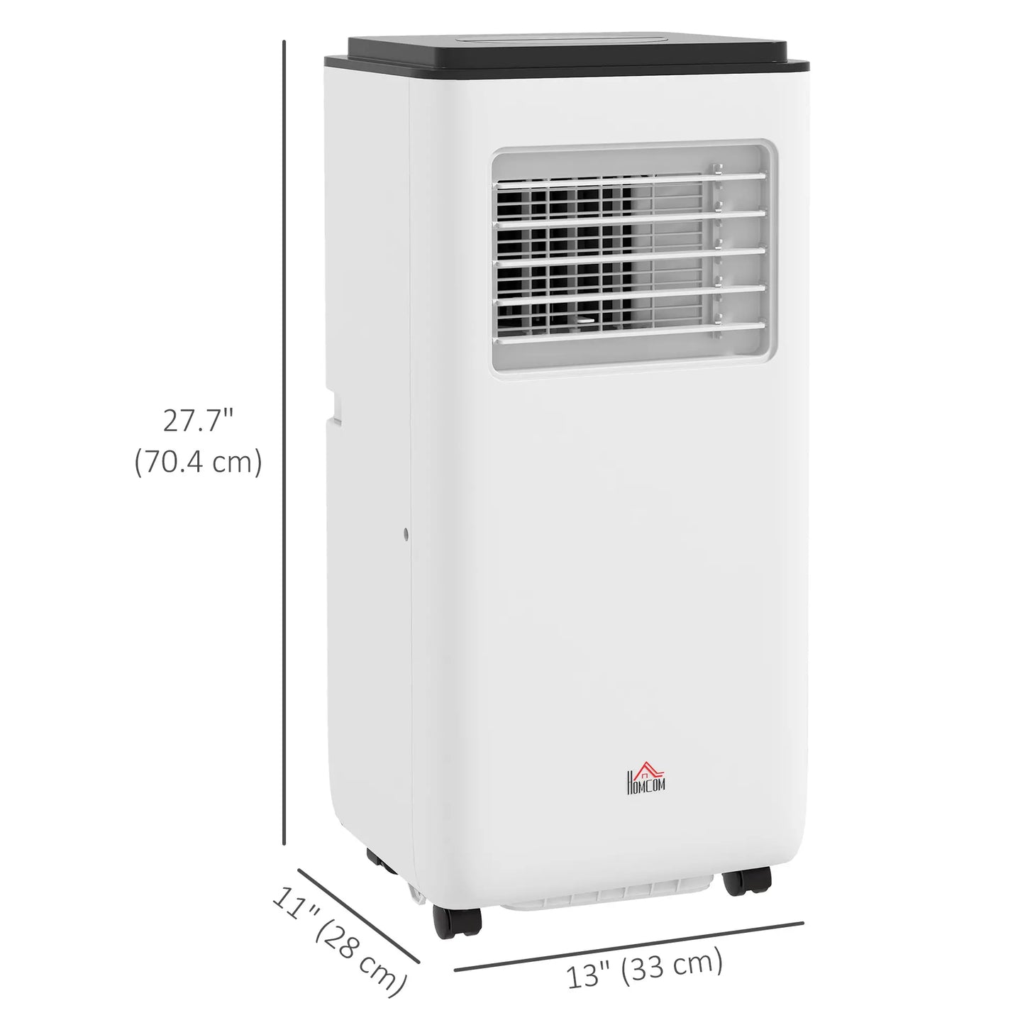 8,000 BTU Mobile Air Conditioner, 345 Sq. Ft., Dehumidifier Fan, White Air Conditioner at Gallery Canada