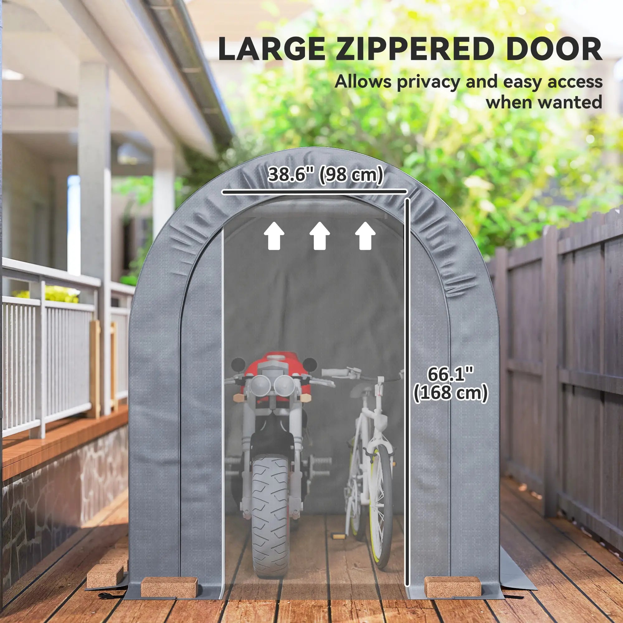 5X8 FT Outdoor Storage Shed, Light Grey Sheds at Gallery Canada