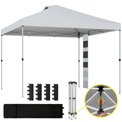9.6 x 9.6 ft Pop Up Canopy Tent, UPF 50+, Sandbags, Wheeled Bag Pop Up Canopies at Gallery Canada