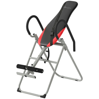 Inversion Table, Heavy Duty Folding Inversion Table with Adjustable Ankle Lock and Safety Belt for Pain Relief Therapy Strength Training Equipment Red at Gallery Canada