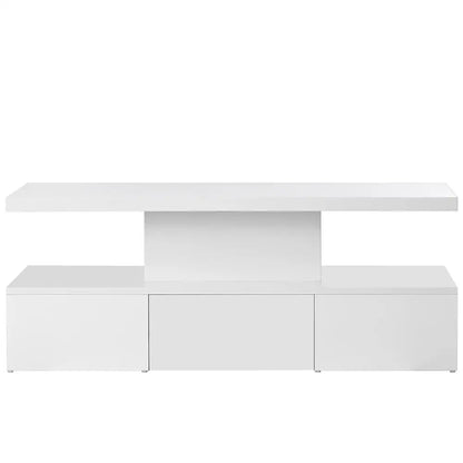 High-Gloss Coffee Table, Hidden Drawer, 39.5" L x 19.5" W x 15.5" H, White Coffee Tables White at Gallery Canada