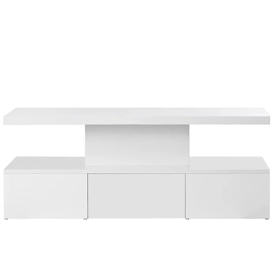 High-Gloss Coffee Table, Hidden Drawer, 39.5" L x 19.5" W x 15.5" H, White Coffee Tables White at Gallery Canada