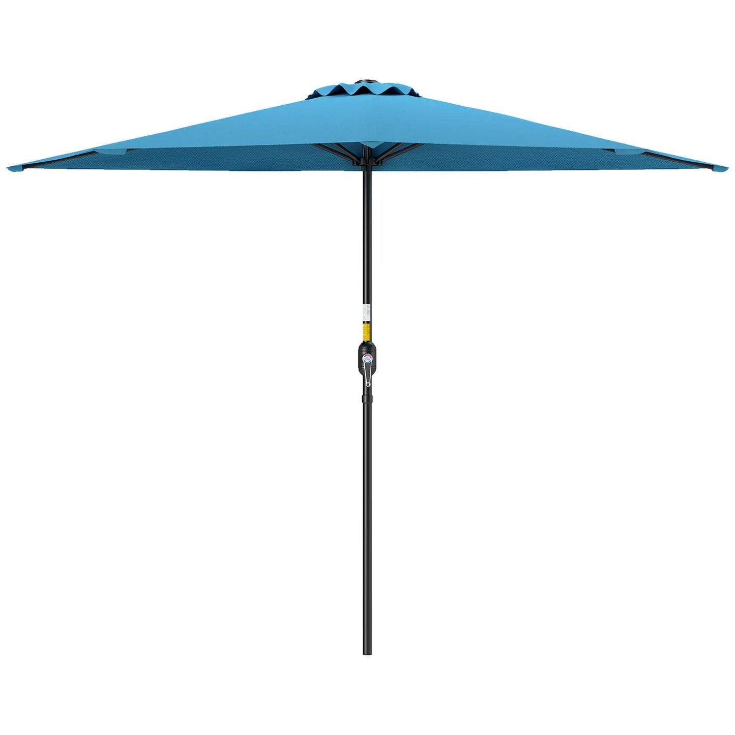 9ft Half Round Umbrella, 5 Ribs, Patio Garden Sun Shade, Light Blue Half Round Umbrellas Light Blue at Gallery Canada