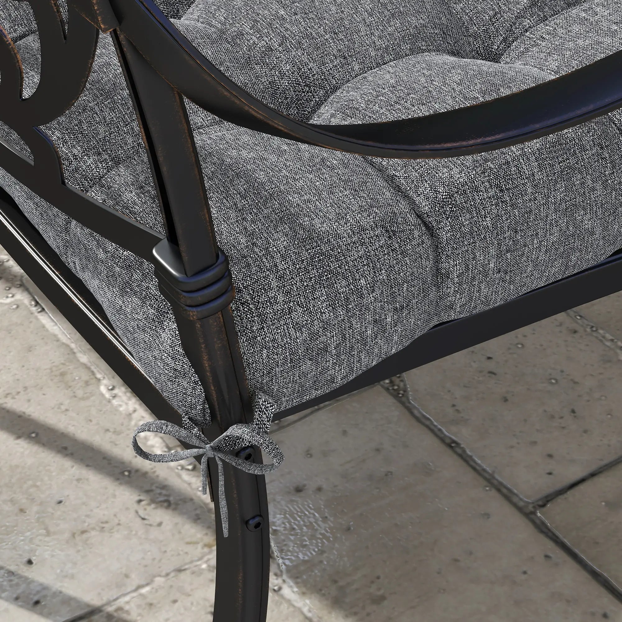 4-Piece Patio Chair Cushion Set, Indoor Outdoor Replacement Pillows Patio Chair Cushions at Gallery Canada