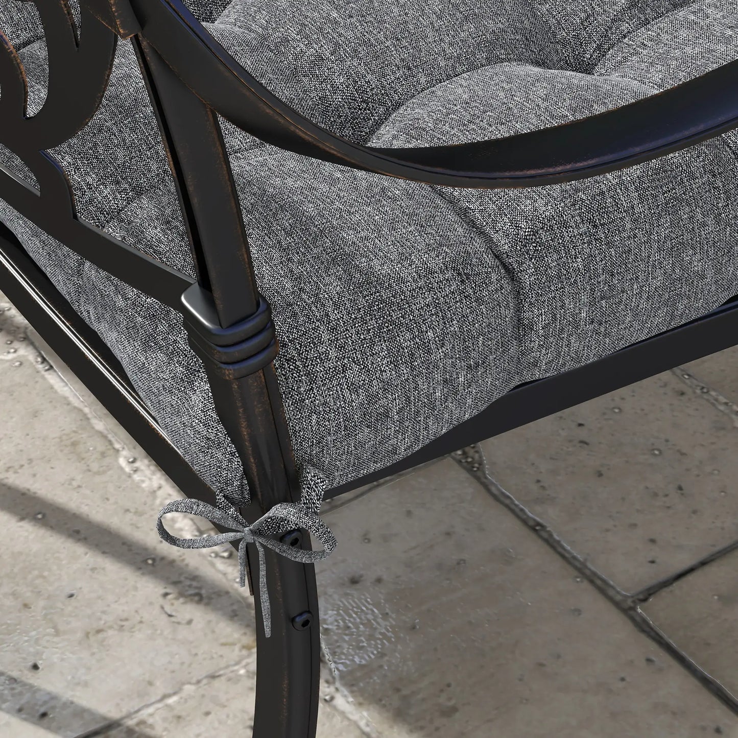 4-Piece Patio Chair Cushion Set, Indoor Outdoor Replacement Pillows Patio Chair Cushions at Gallery Canada