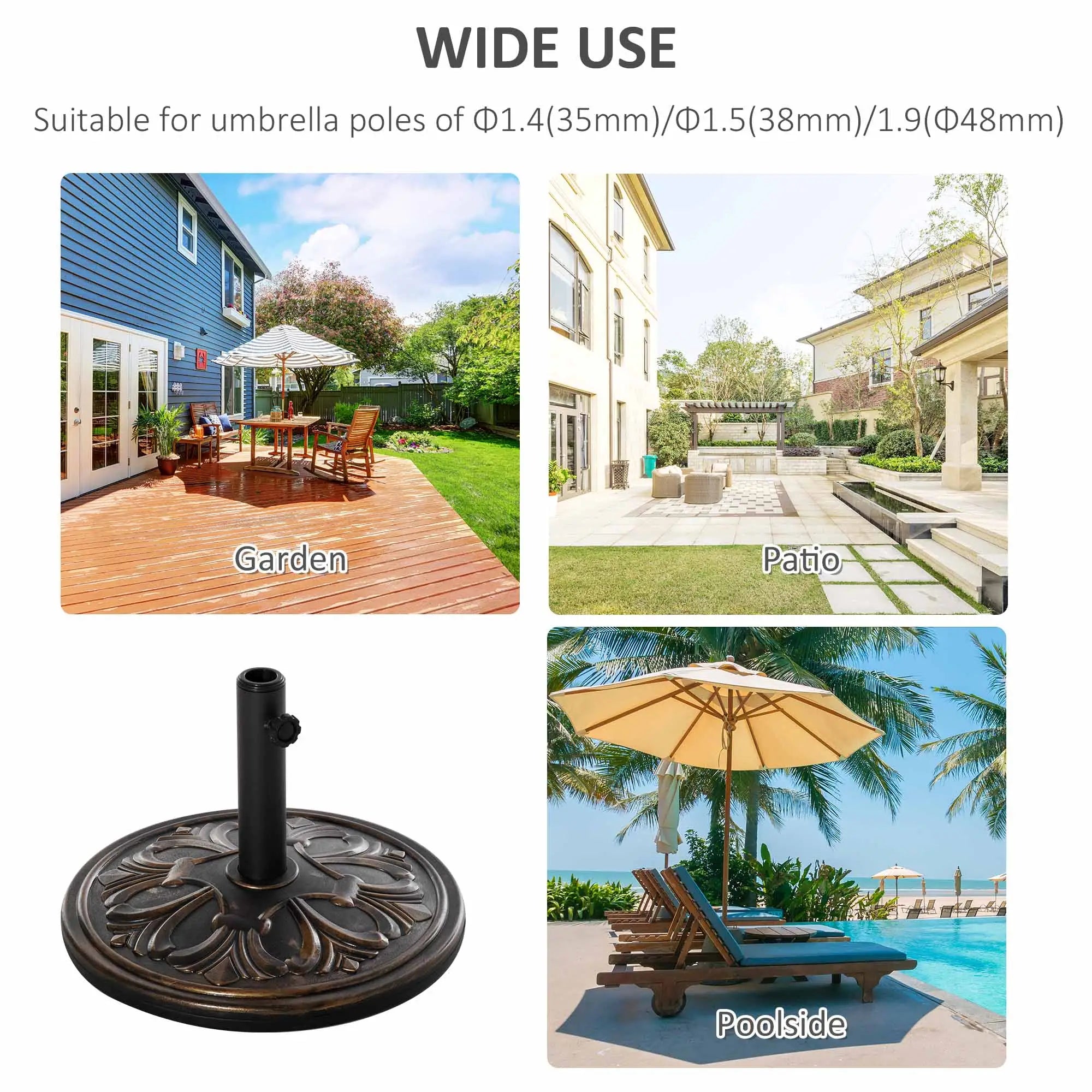 29 lb Concrete Umbrella Base, 19