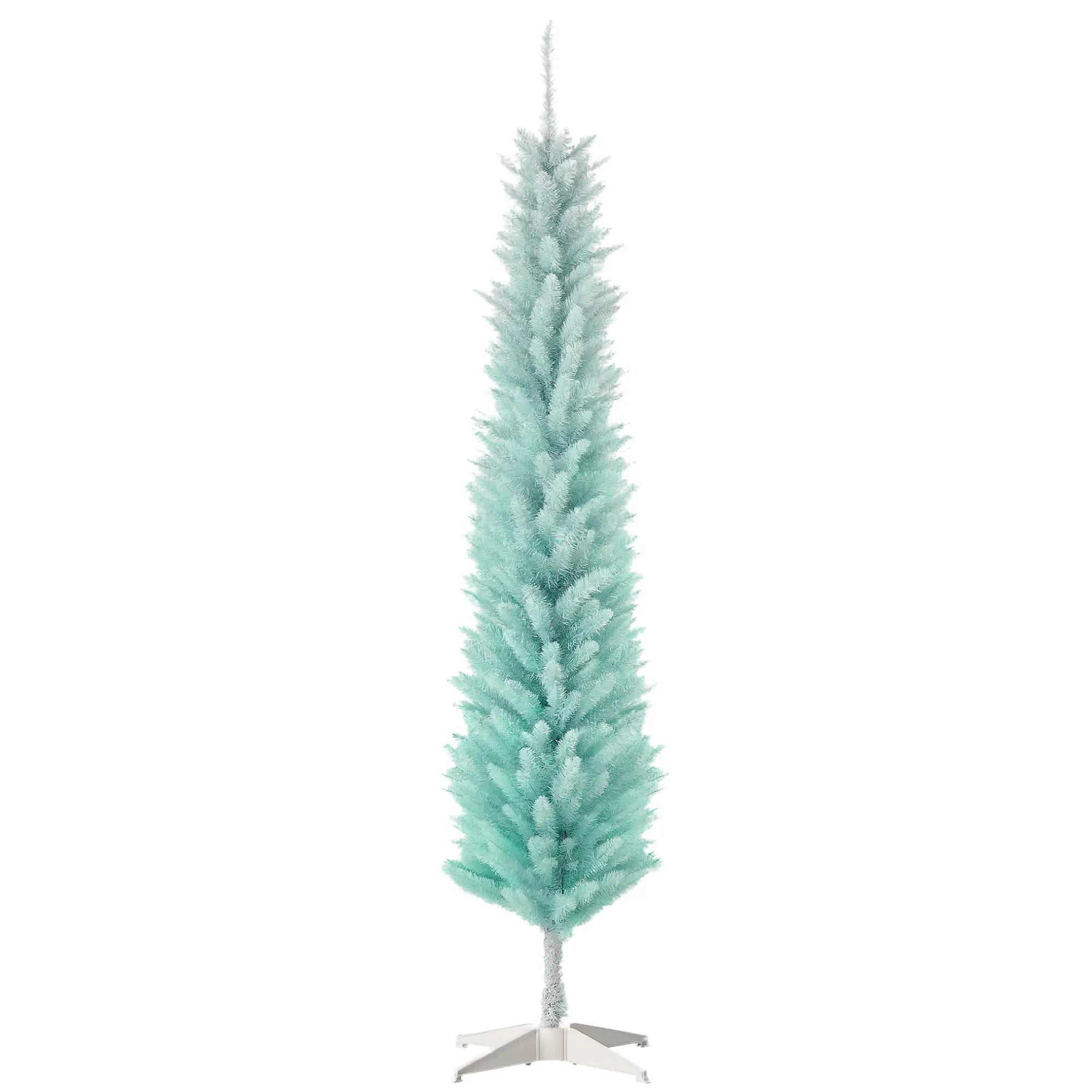 6ft Pencil Christmas Tree, Skinny Artificial, Blue Pencil Christmas Trees Blue at Gallery Canada