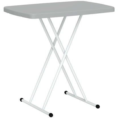 Portable Patio Side Table, Height Adjustable, Folding, Dark Grey Patio Side Tables at Gallery Canada