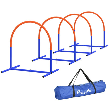 Dog Agility Training Equipment, 4 Pcs Obstacle Course, Blue Dog Agility Training Equipment Blue and orange at Gallery Canada
