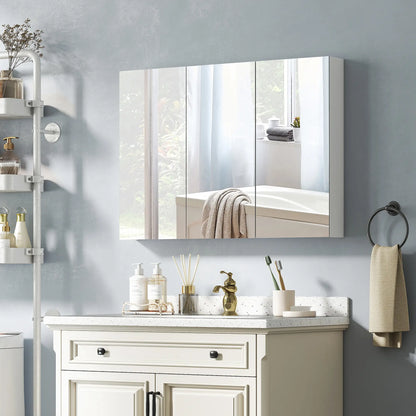 Three Mirror Bathroom Medicine Cabinet, White Mirror Medicine Cabinets at Gallery Canada