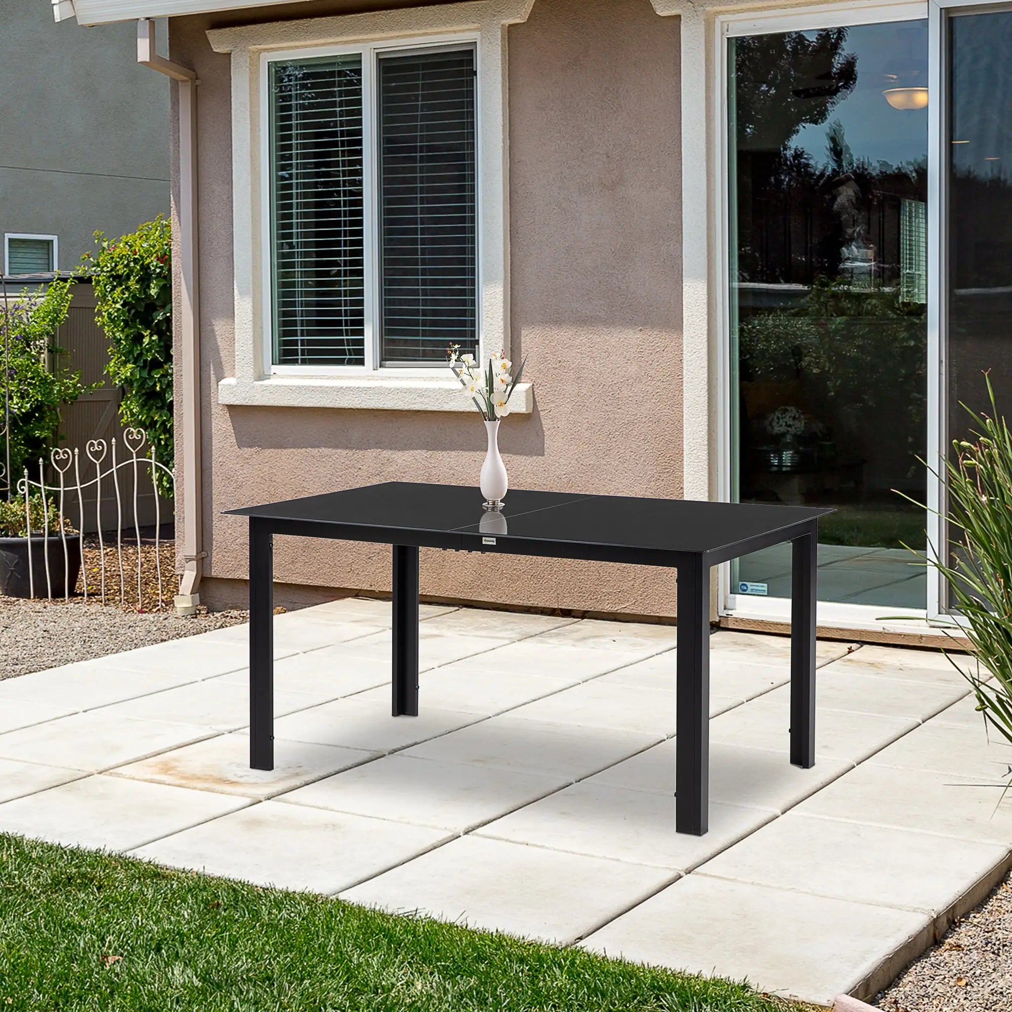 Aluminum Outdoor Dining Table, 59