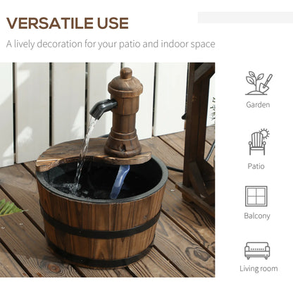Outdoor Garden Fountain with Electric Pump, Carbonized Water Fountains at Gallery Canada