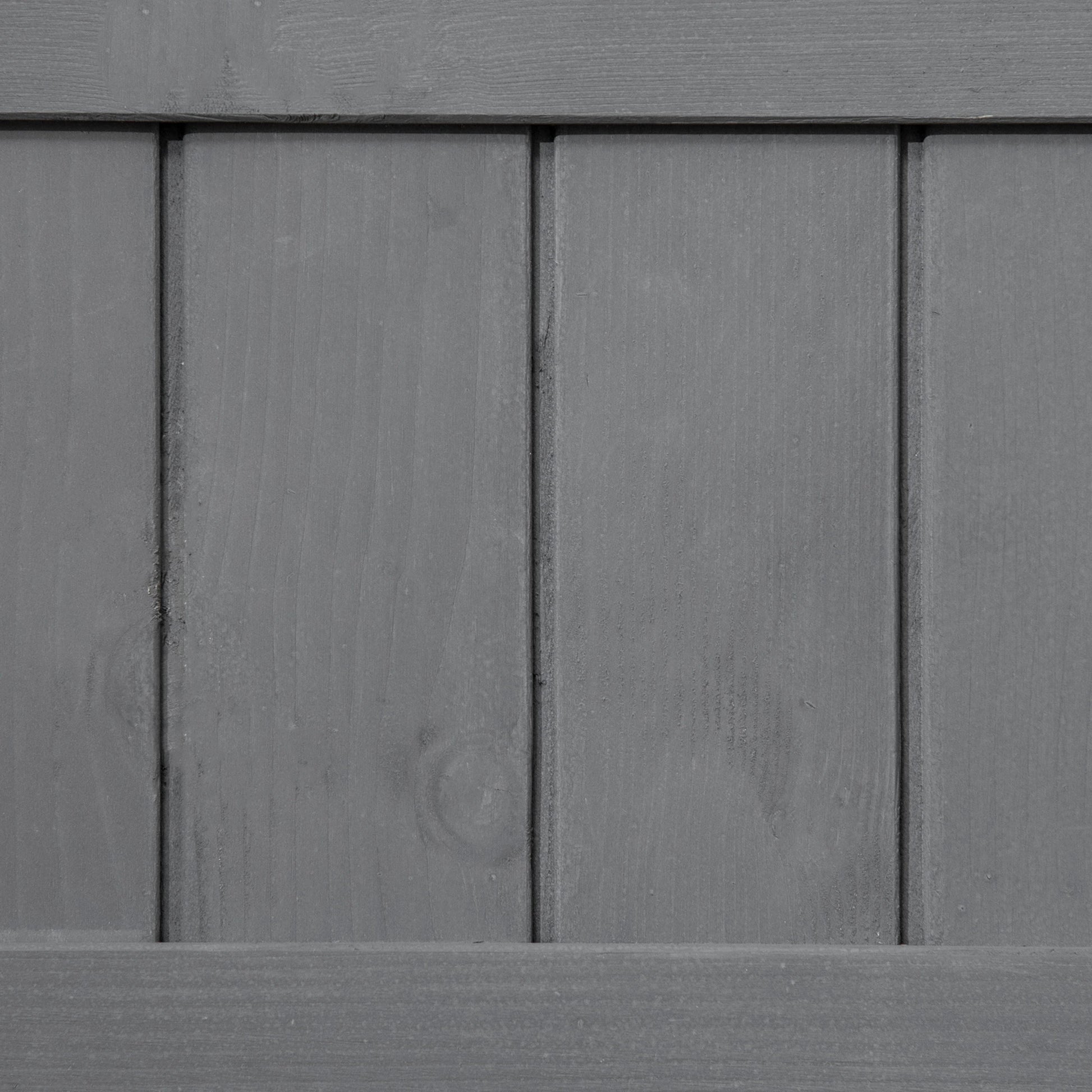 43.25" x 18" x 30" Raised Garden Bed, Wooden Plant Stand, Dark Grey Elevated Garden Beds at Gallery Canada