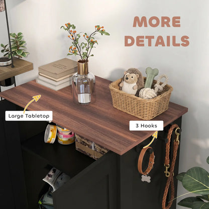 Dog Food Storage Container, Adjustable Panel, Hooks, Medium Size, Black Dog Bowls at Gallery Canada