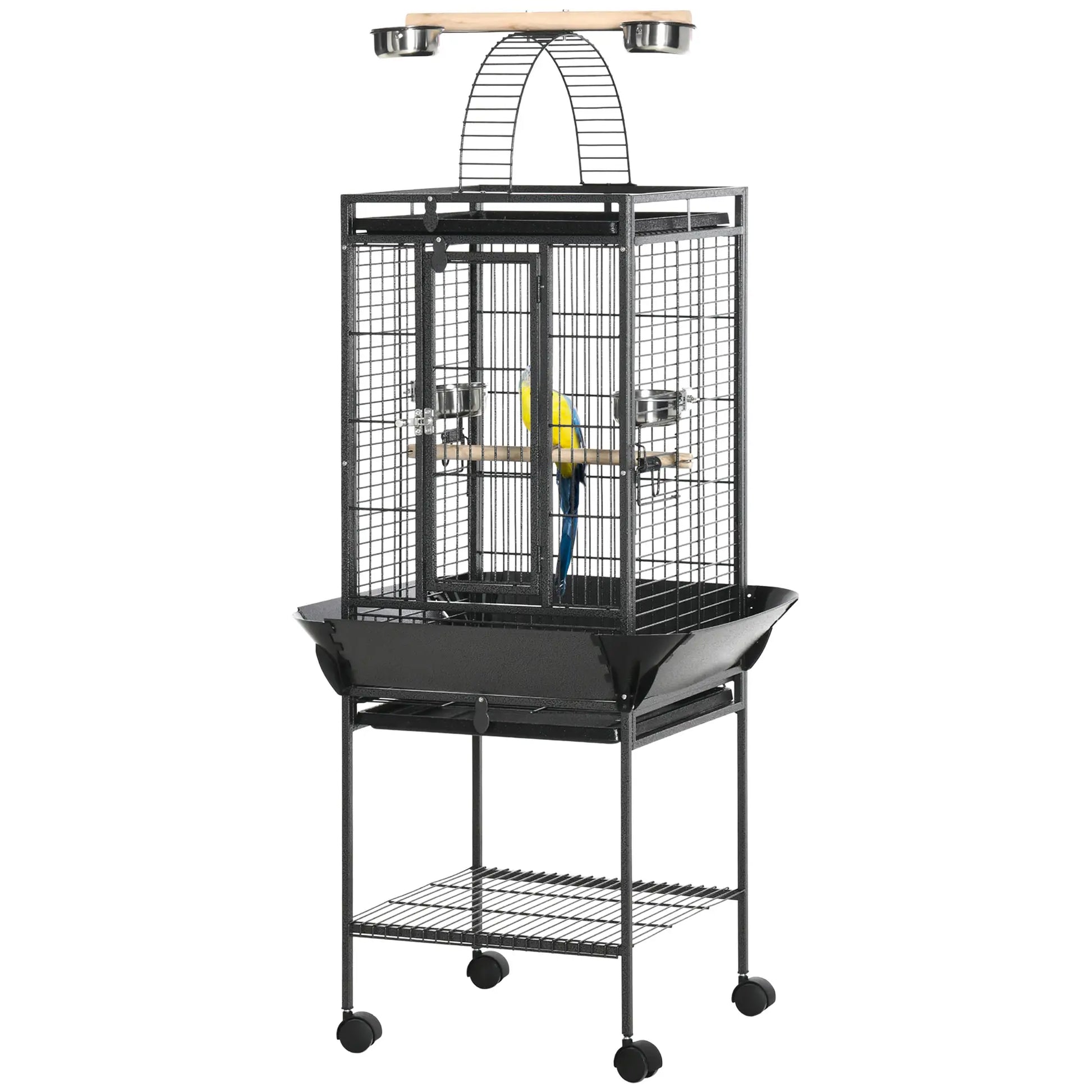61.5 Inch Bird Cage for Cockatiel, Parakeet House with Stand, Play Top Bird Cages at Gallery Canada