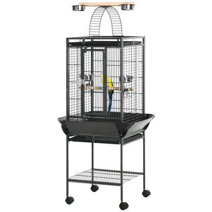 61.5 Inch Bird Cage for Cockatiel, Parakeet House with Stand, Play Top Bird Cages at Gallery Canada