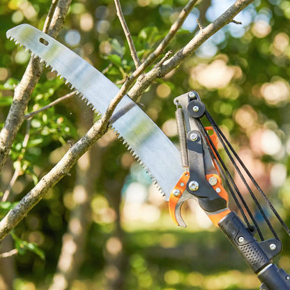 6.5ft Manual Pole Saw, Telescopic Aluminium Pole Pruner, 65Mn Steel Blade Garden Accessories at Gallery Canada