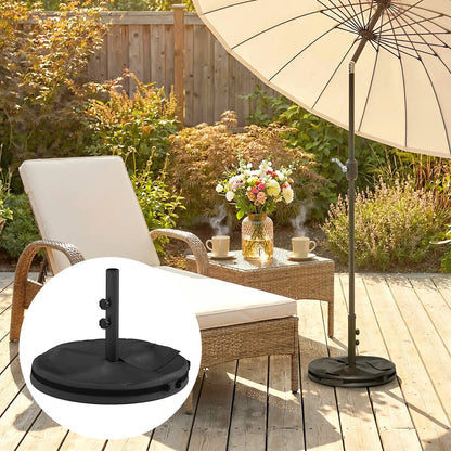 Portable Outdoor Umbrella Stand, 1.4"/1.5"/1.9" Pole Base, Black Umbrella Bases at Gallery Canada