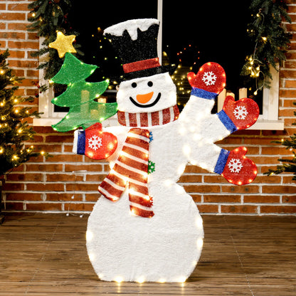 4FT Lighted Snowman, 148 LEDs, IP44 Waterproof, Outdoor Yard Decor Christmas Decorations at Gallery Canada