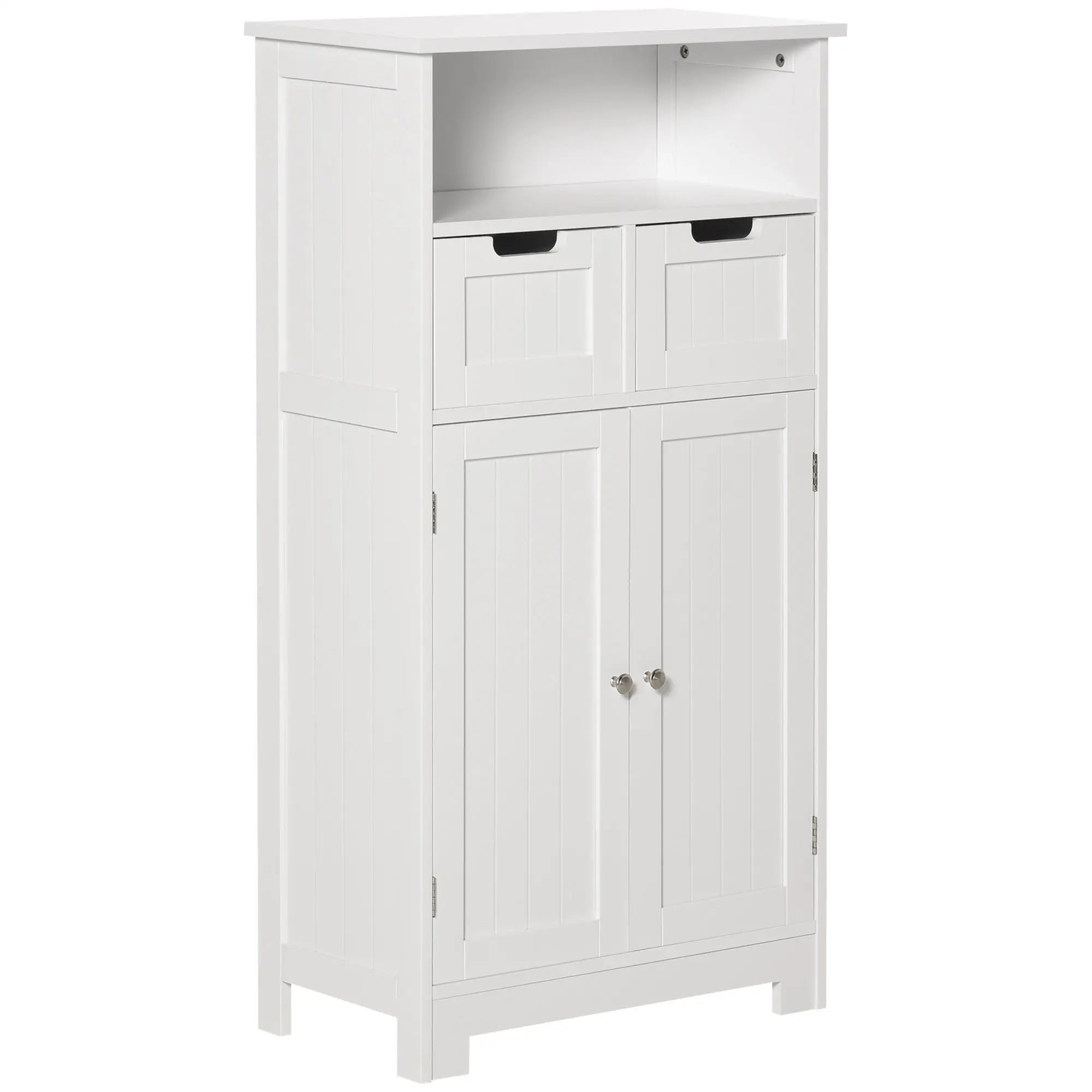 Freestanding Bathroom Cabinet, Adjustable Shelf, Drawers, Small, White Bathroom Cabinets at Gallery Canada