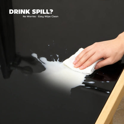 3-Piece Rectangular Glass Kitchen Table, Metal Frame, Faux Leather Chairs Dining Table Sets at Gallery Canada