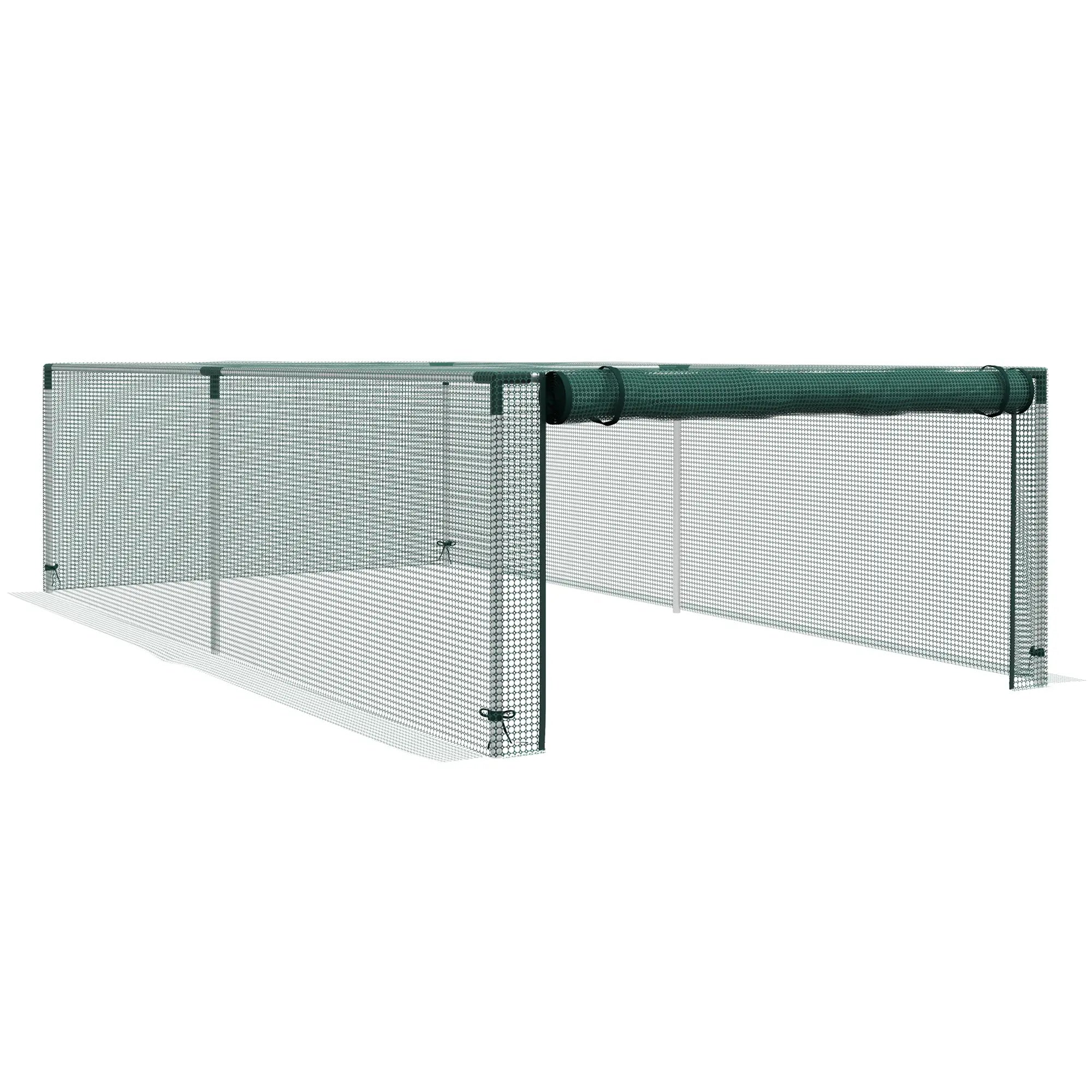 8.1' x 4.1' Plant Protection Cage, Zipper Roll-Up Door, Galvanised Steel Frame Greenhouses at Gallery Canada