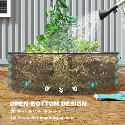 6' x 3' x 1' Galvanized Raised Garden Bed, Light Green Galvanized Planter Boxes at Gallery Canada