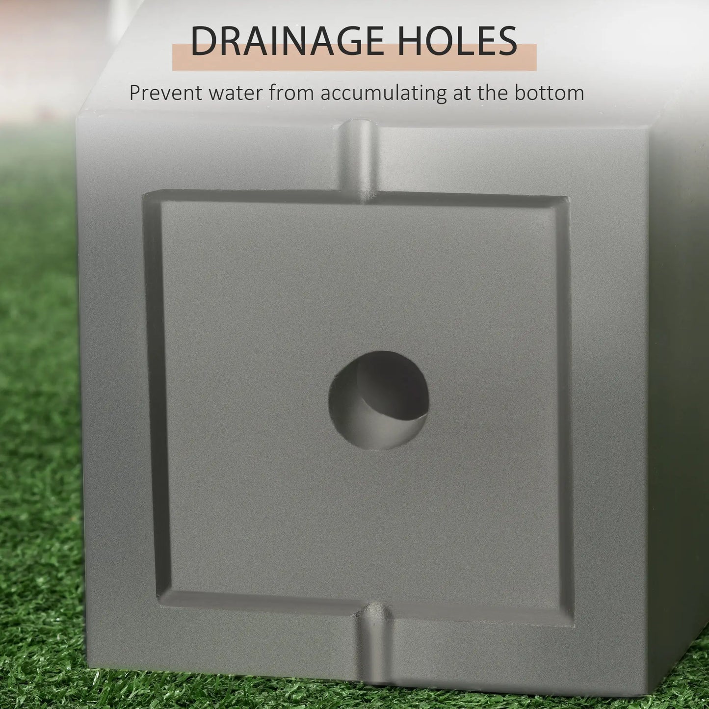 Set of 2 Tall Planters, 22" / 18", Outdoor, Grey Garden Accessories at Gallery Canada