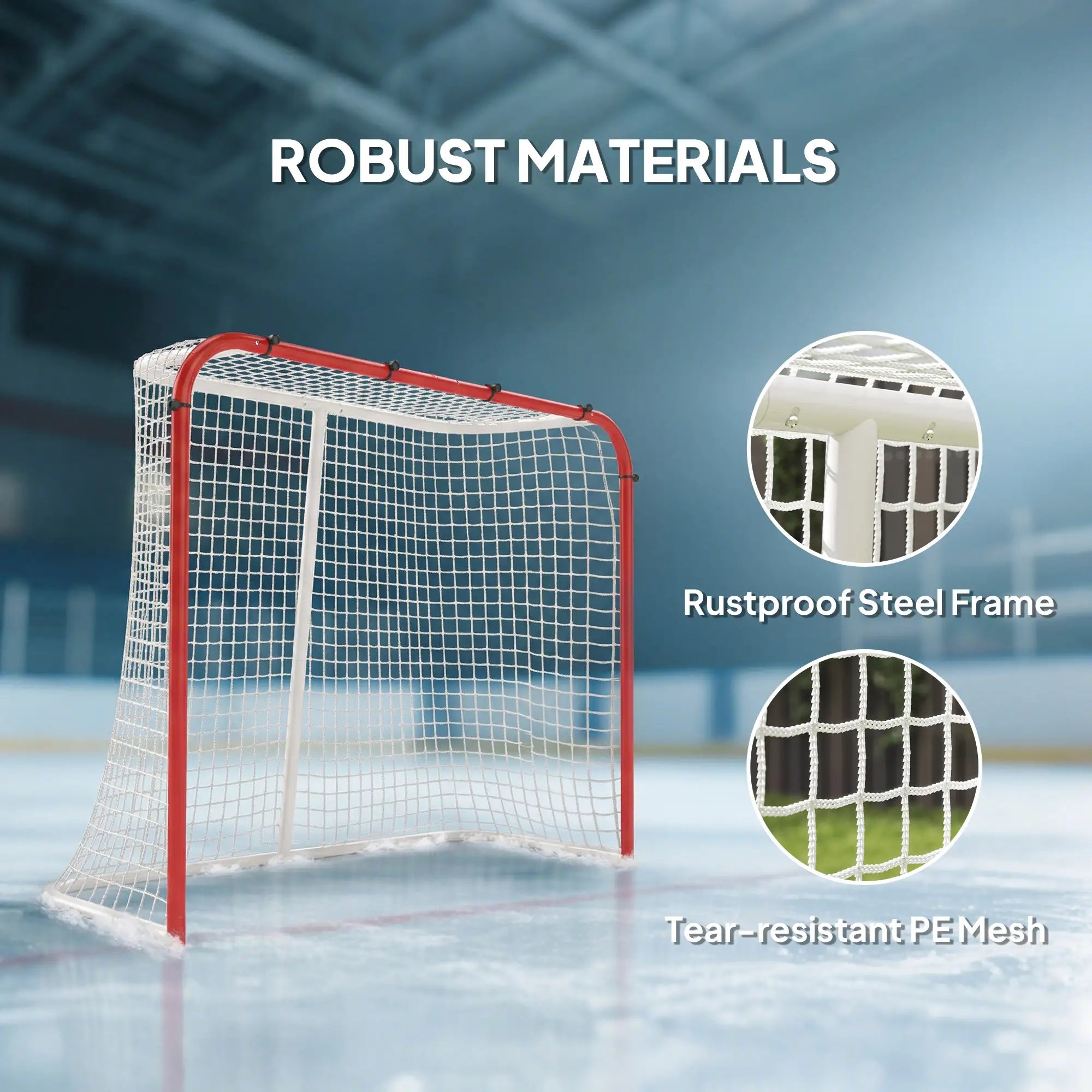 Hockey Net, Steel Frame, PE Mesh, Outdoor Training Equipment Football at Gallery Canada