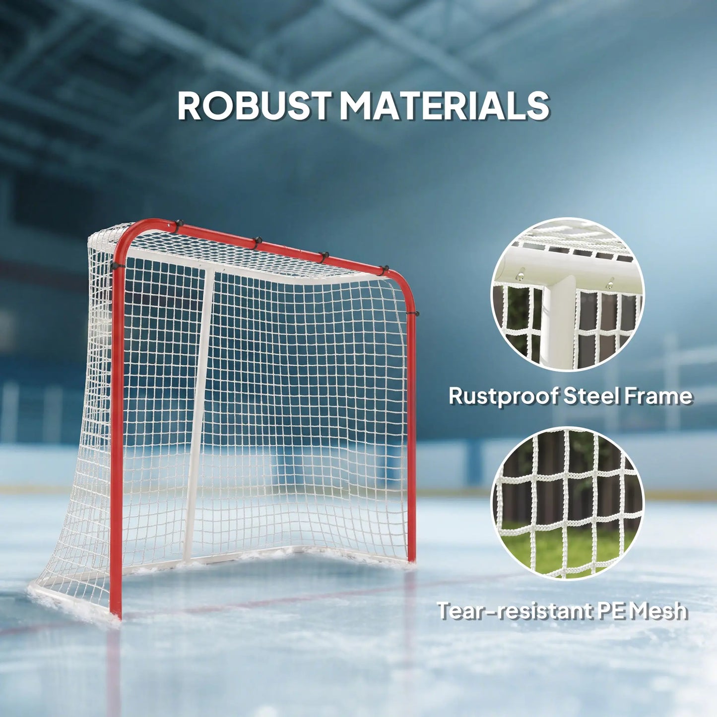 Hockey Net, Steel Frame, PE Mesh, Outdoor Training Equipment Football at Gallery Canada