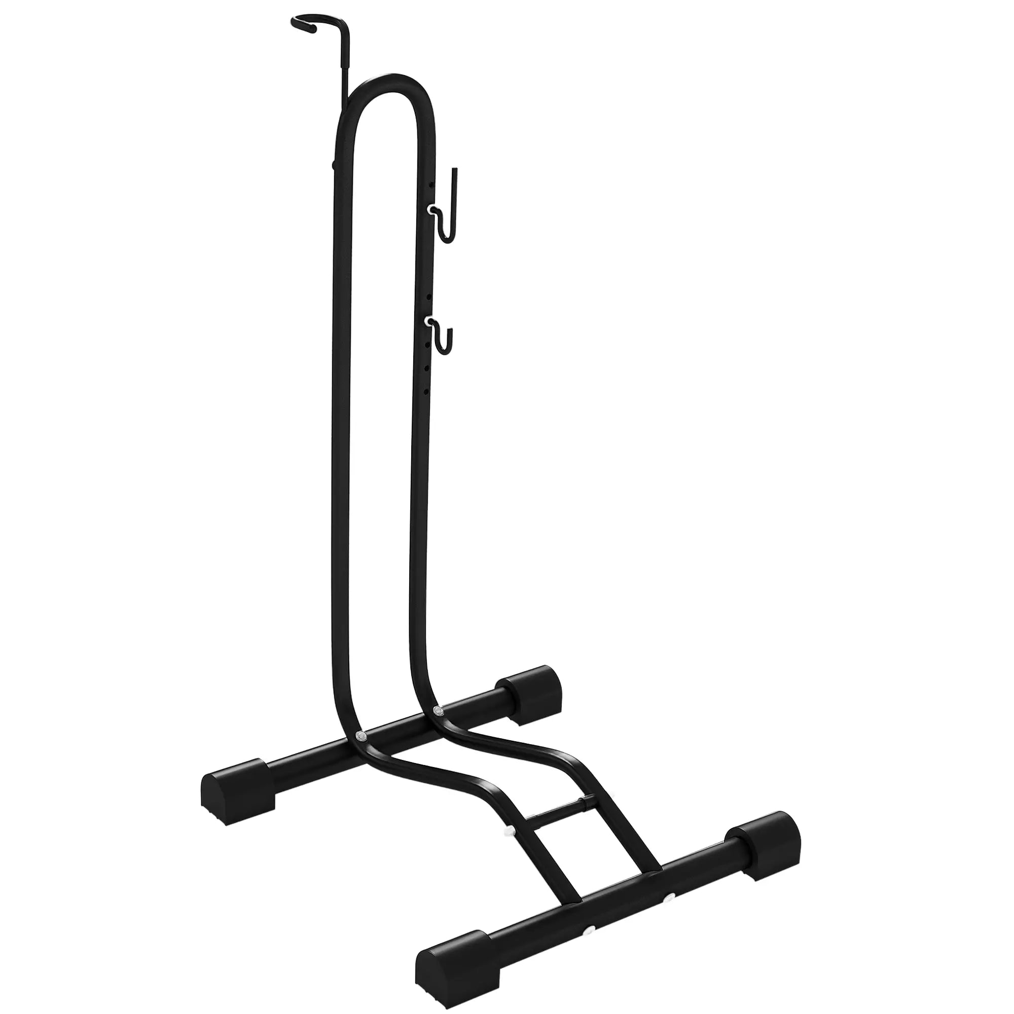 Vertical Horizontal Bike Rack, Adjustable Hooks, Fits 6