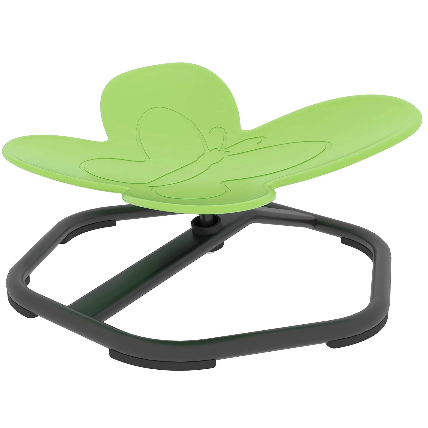 Butterfly Kids Swivel Chair, Non-Slip Spin Sensory, Green Kids Chairs & Seating Green, Black at Gallery Canada