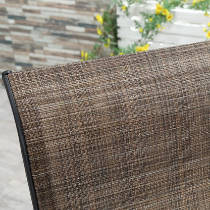 5-Piece Outdoor Patio Dining Set, 4 Swivel Rocker Chairs, 37" x 37" Table, Black Bistro Sets at Gallery Canada